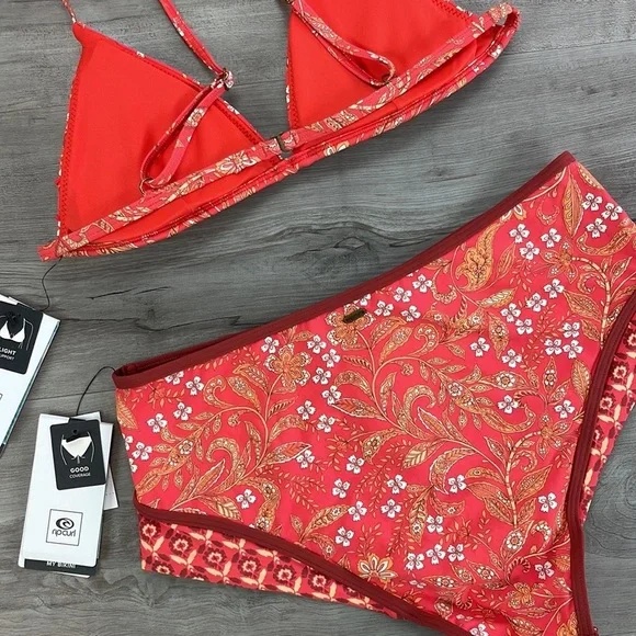 ☀️RIP CURL☀️ LUNAR TIDES FIXED TRI LUNAR TIDES HIGHWAIST CHEEKY BIKINI